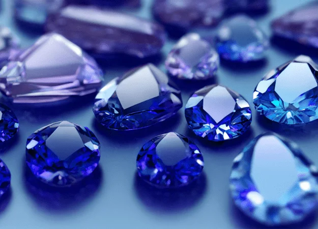 IceMoissanite Melee Blue Sapphires