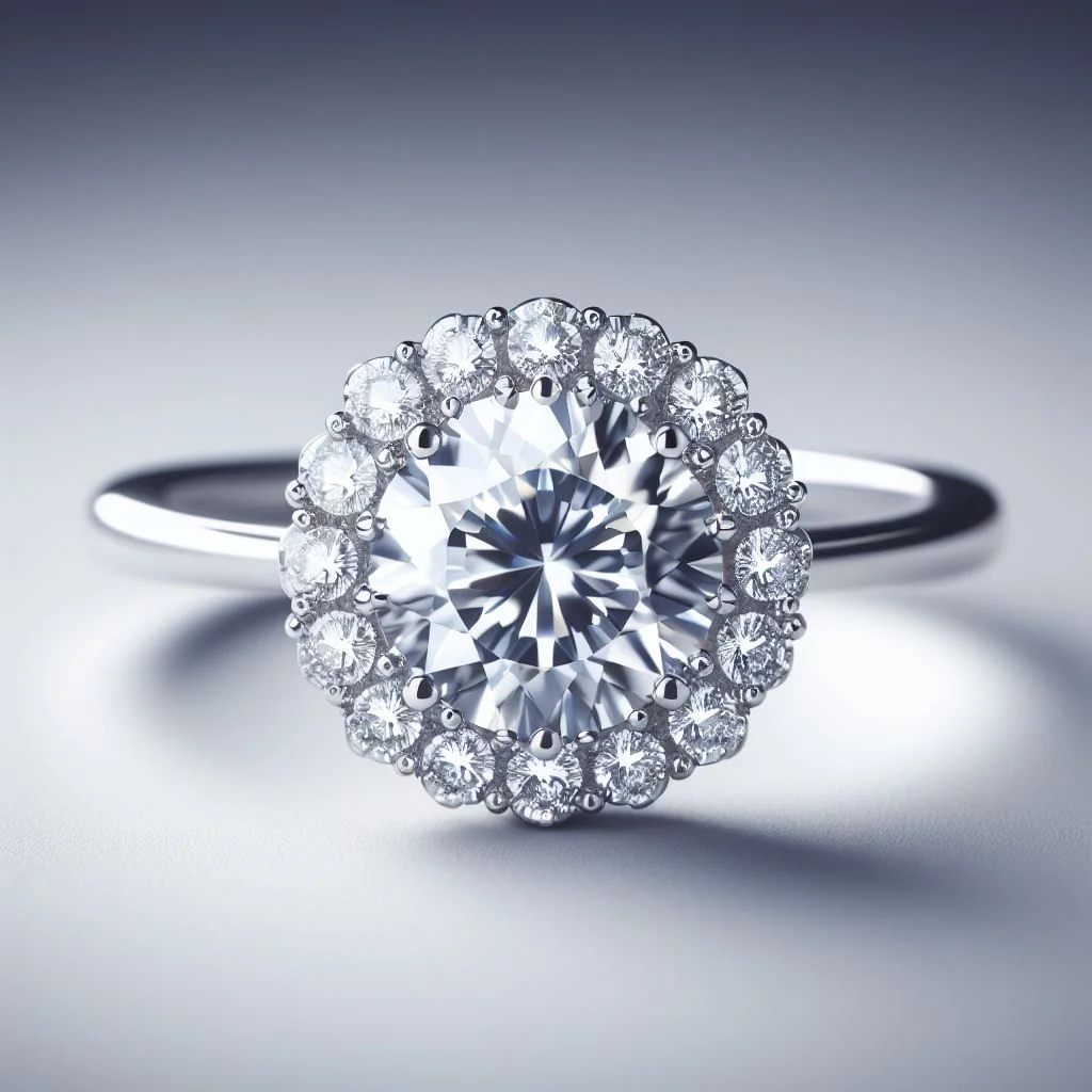 IceMoissanite Melee Colorless Ring