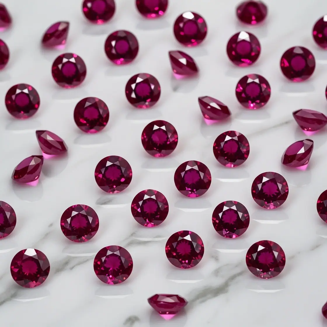 IceMoissanite Melee Rubies